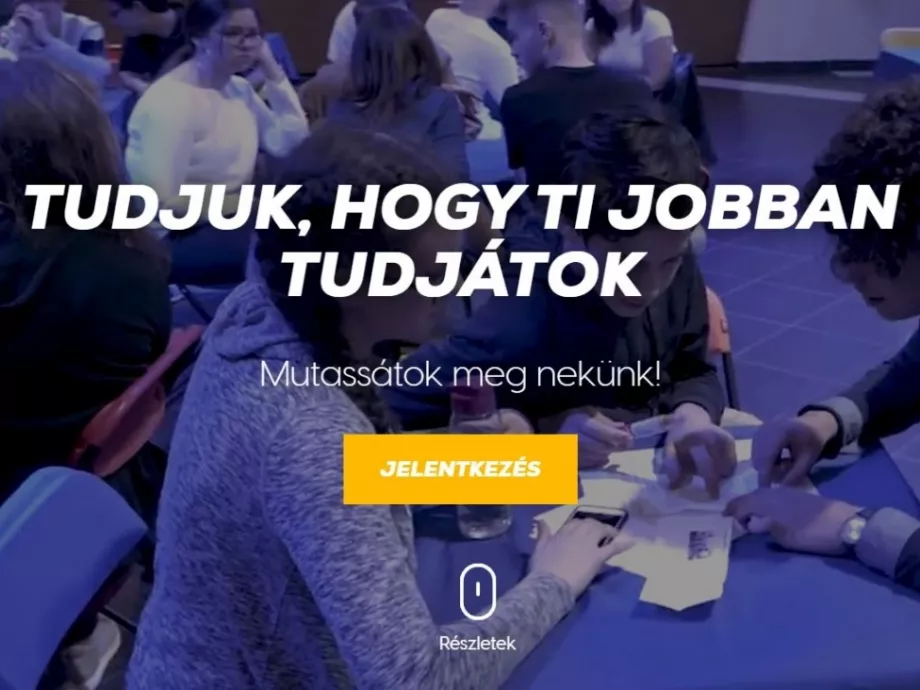 Országos innovációs maraton indul középiskolásoknak