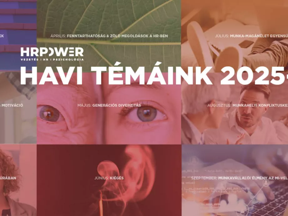 Ezekkel a havi témákkal találkozhattok 2025-ben a HRPOWER-en